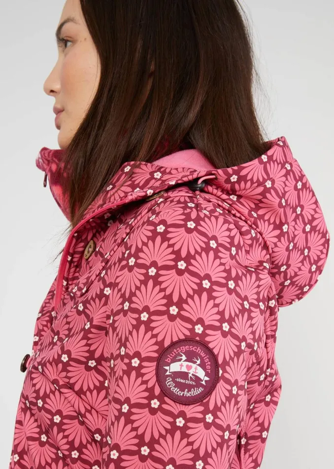 Blutsgeschwister Soft Shell Jacket Wild Weather Pink Women Jackets and Coats