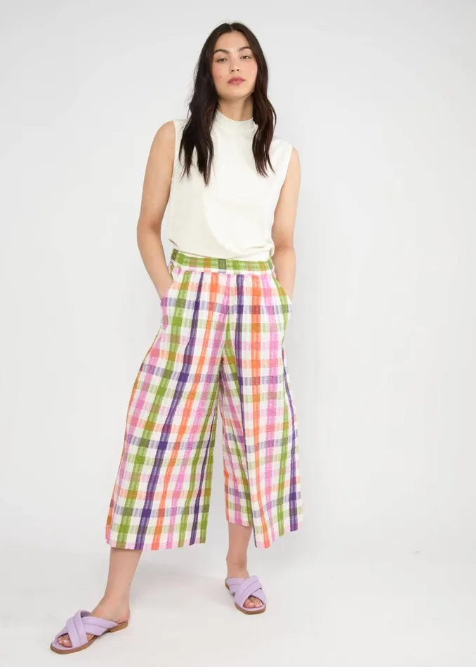 Blutsgeschwister Summer Pants Style Traveller Blue Women Trousers