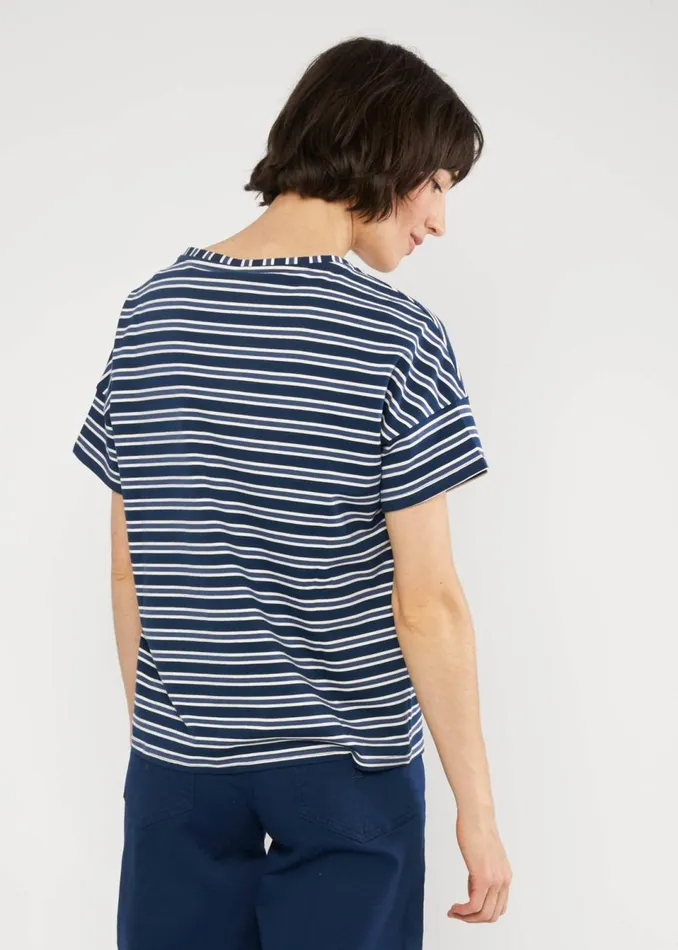 Blutsgeschwister TShirt The Generous One Blue Women Tops
