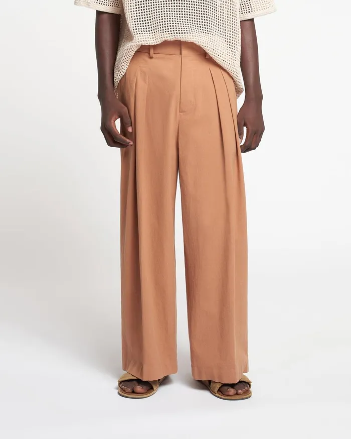 Borre WashedCalico Pants Rust Men Nanushka Pants