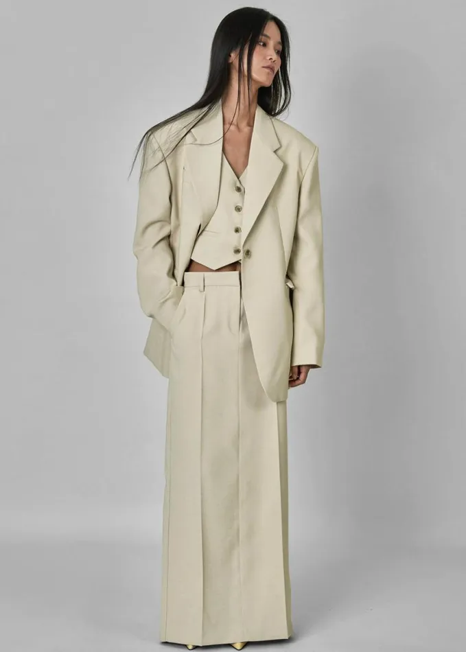 Bottoms Women The Frankie Shop Indio Maxi Skirt 8211 Beige