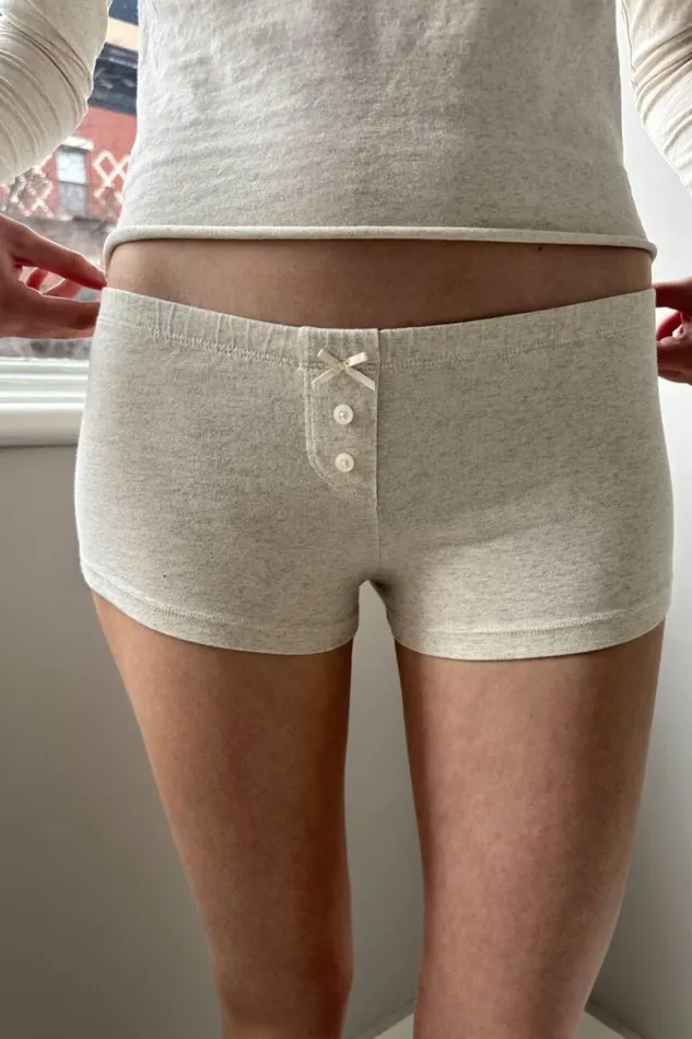 Bow Boxer Underwear Ivory Women Brandy Melville Intimates