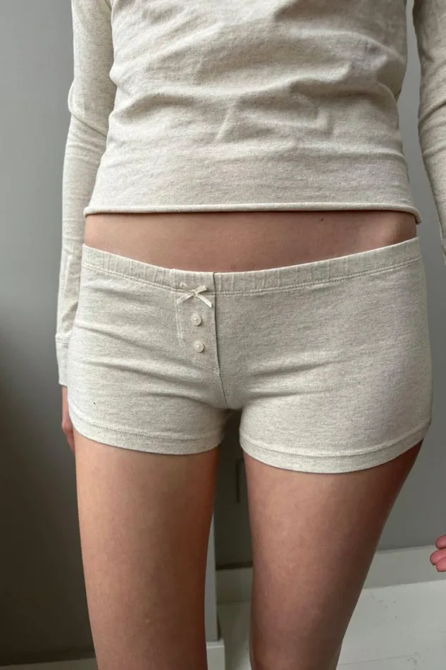 Bow Boxer Underwear Ivory Women Brandy Melville Intimates