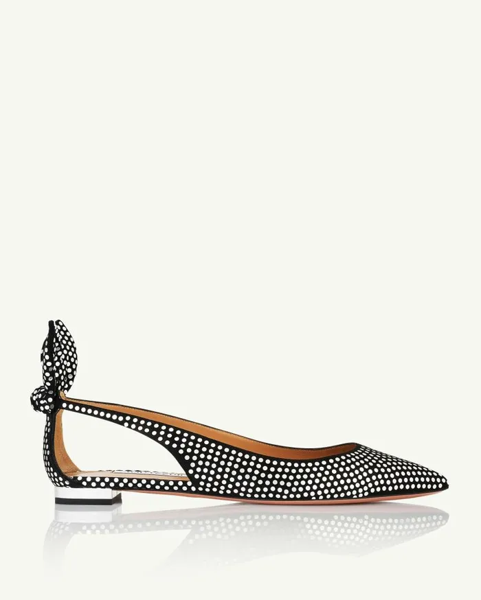 Bow Tie Ballet Black Women Aquazzura Flats Bow Tie Ballet Black Women Aquazzura Flats