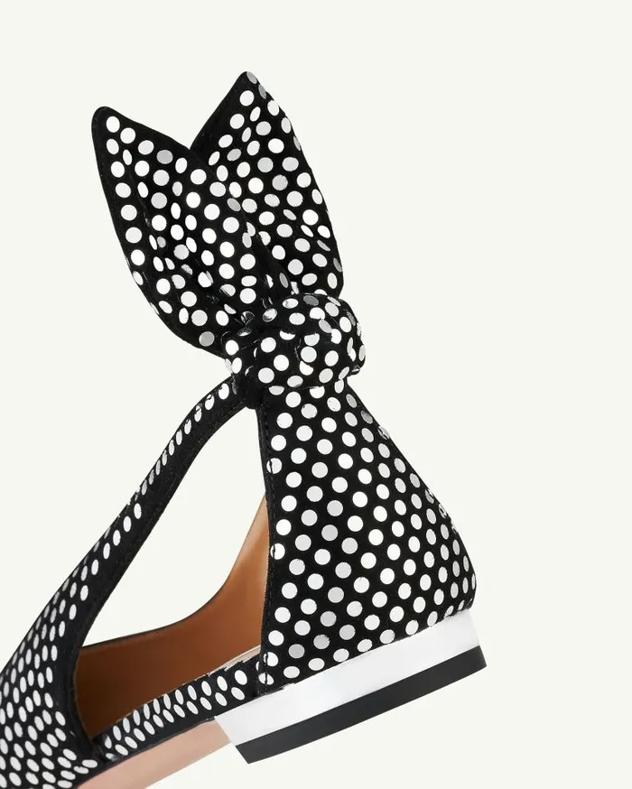 Bow Tie Ballet Black Women Aquazzura Flats Bow Tie Ballet Black Women Aquazzura Flats