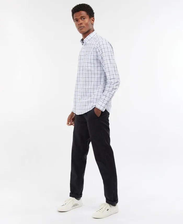 Bradwell Tailored LongSleeved Shirt Sandstone Men Barbour Shirts