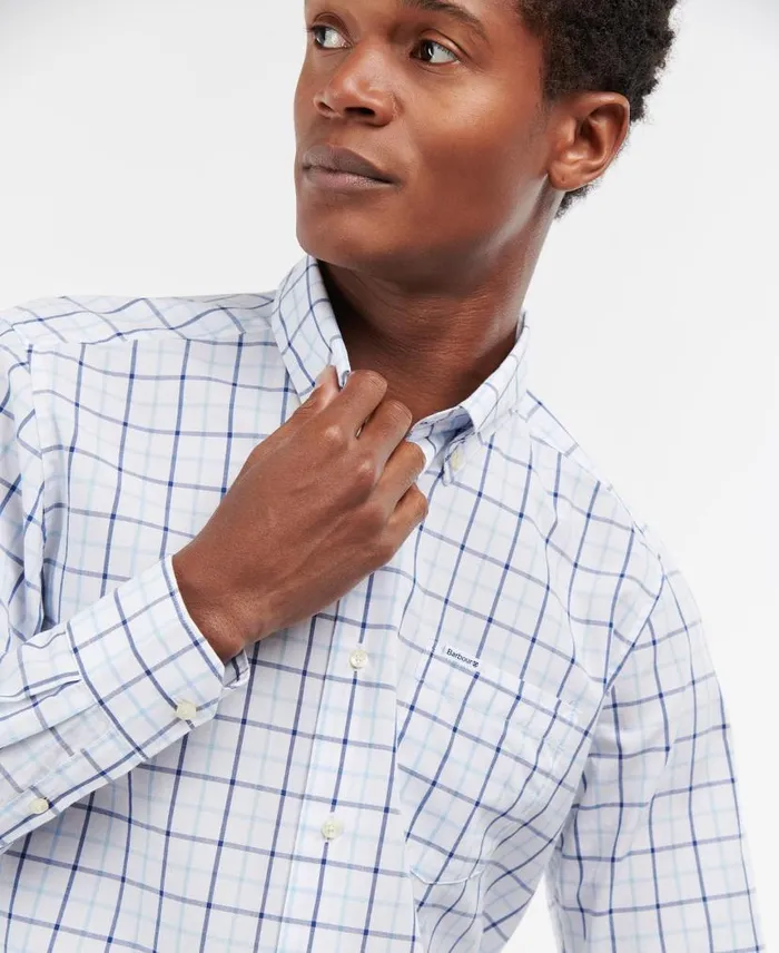 Bradwell Tailored LongSleeved Shirt Sandstone Men Barbour Shirts
