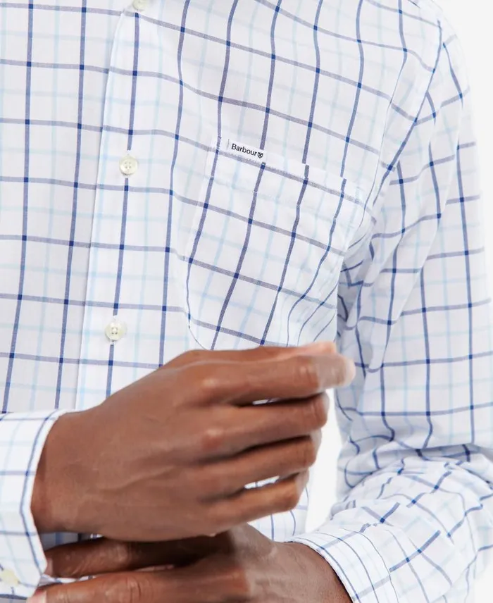 Bradwell Tailored LongSleeved Shirt Sandstone Men Barbour Shirts