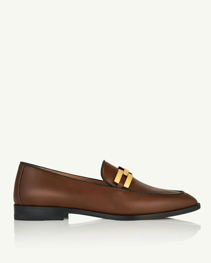 Brandi Mocassin Brown Women Aquazzura Flats Brandi Mocassin Brown Women Aquazzura Flats