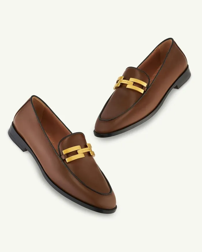 Brandi Mocassin Brown Women Aquazzura Flats Brandi Mocassin Brown Women Aquazzura Flats