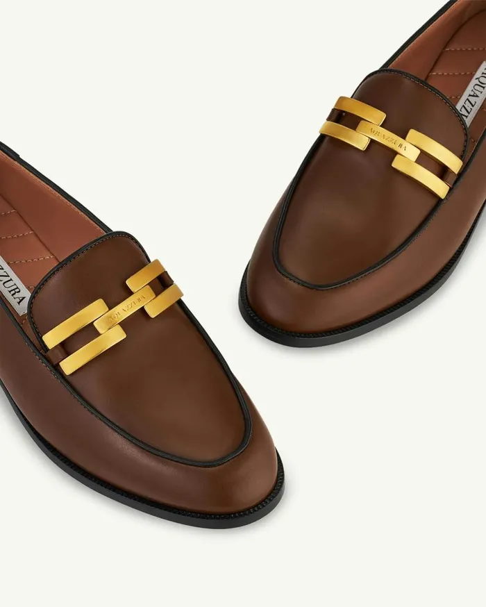 Brandi Mocassin Brown Women Aquazzura Flats Brandi Mocassin Brown Women Aquazzura Flats