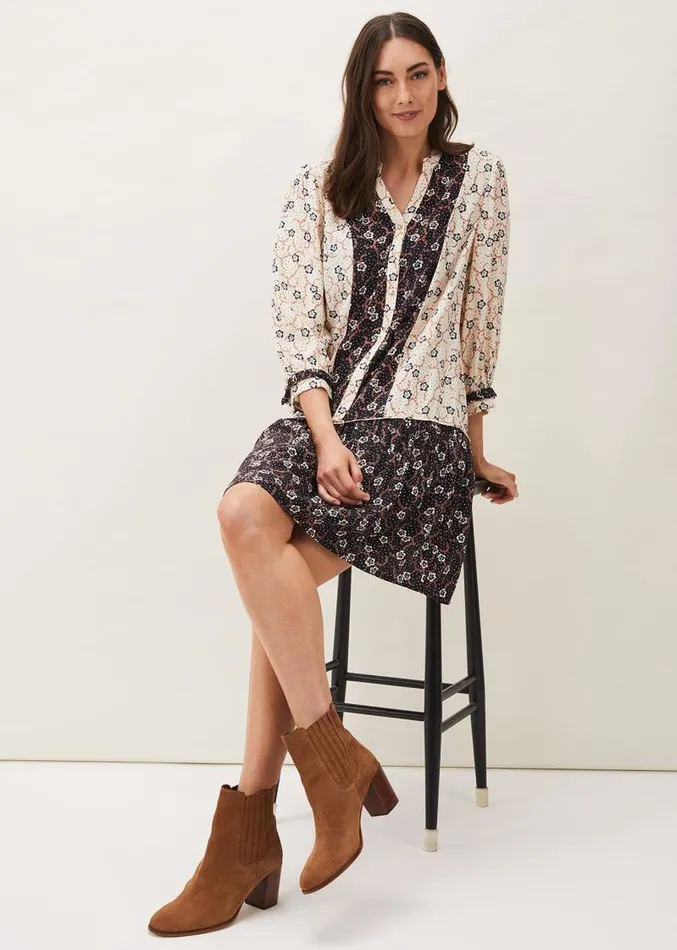 Buttercup Floral Dress Creamblack Women Phase Eight Dresses