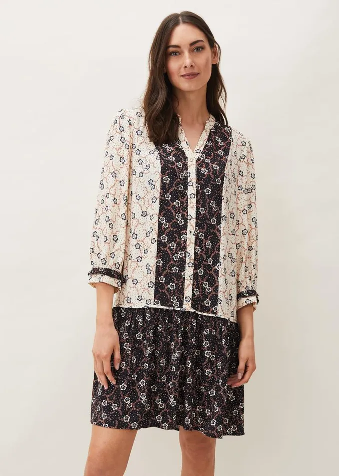 Buttercup Floral Dress Creamblack Women Phase Eight Dresses