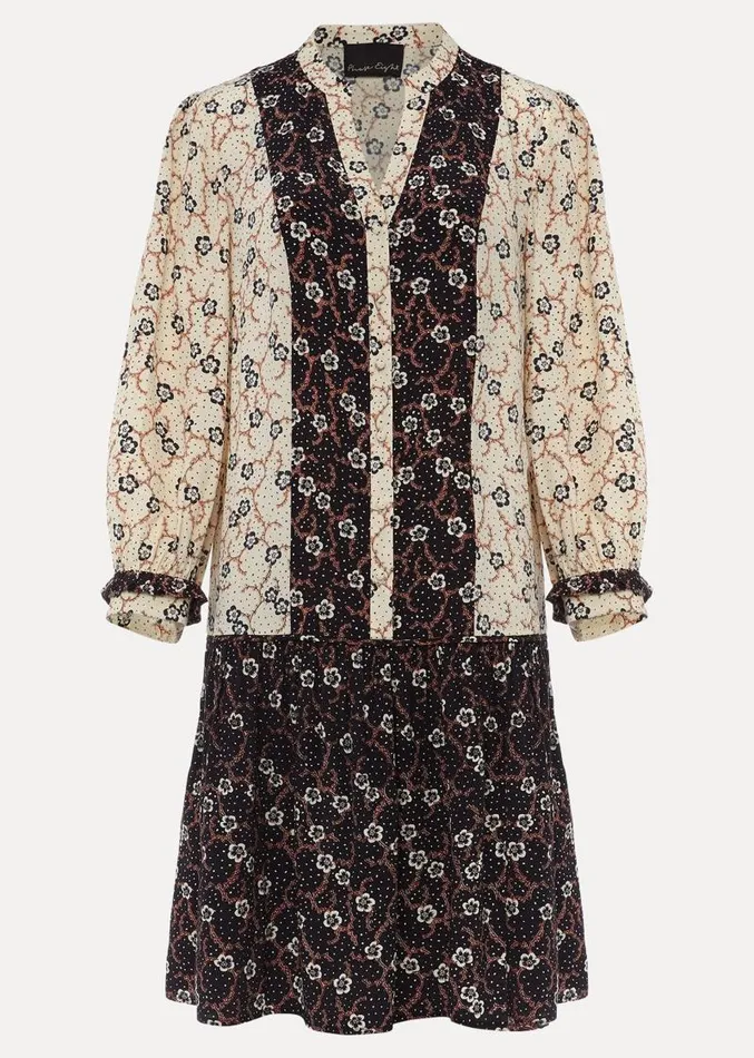 Buttercup Floral Dress Creamblack Women Phase Eight Dresses