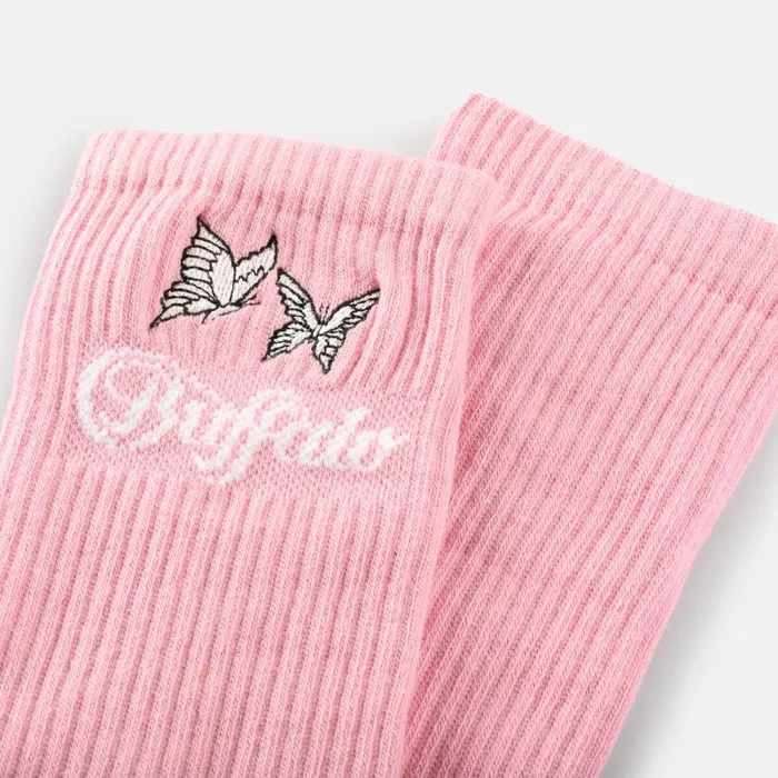 Butterfly Embroidery Ros Buffalo Socks Butterfly Embroidery Ros Buffalo Socks