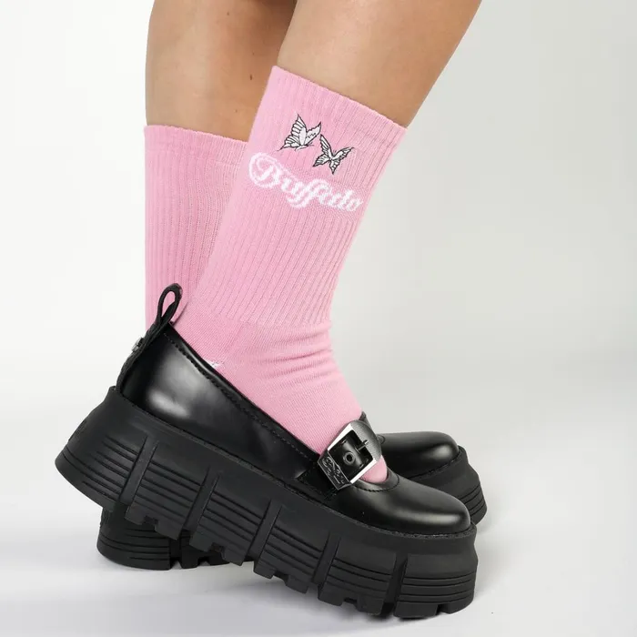Butterfly Embroidery Ros Buffalo Socks Butterfly Embroidery Ros Buffalo Socks