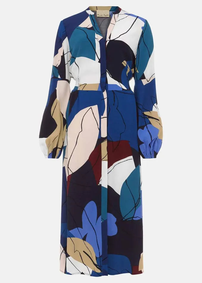 Carmen Print Shirt Dress Bright Multi Women Phase Eight Dresses