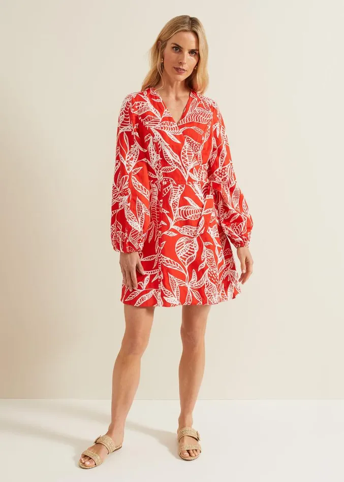 Charlotte Red Wrap Mini Dress Red Women Phase Eight Dresses