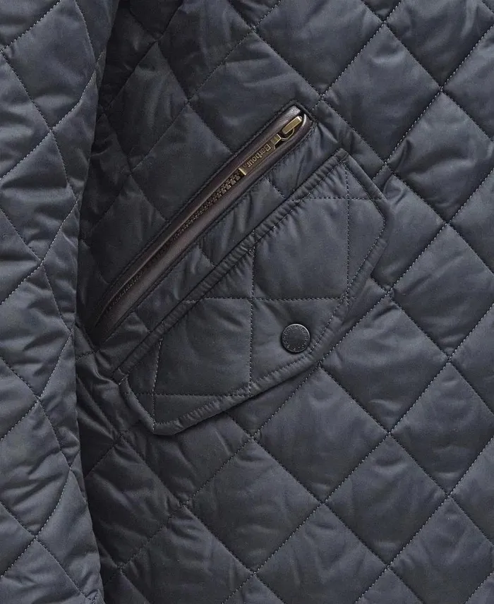 Chelsea Sportsquilt Jacket Black Men Barbour Quilted Jackets