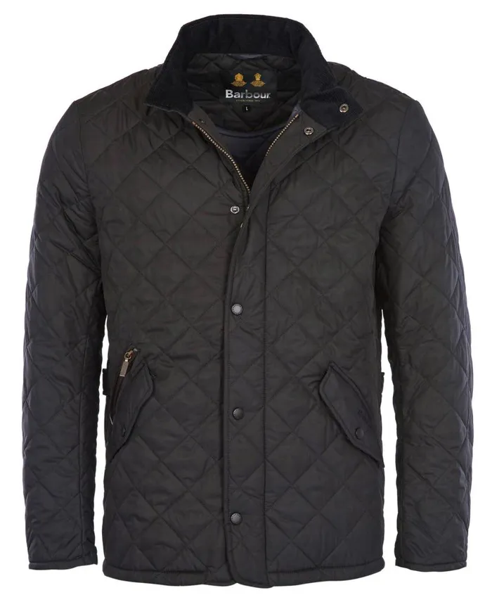 Chelsea Sportsquilt Jacket Black Men Barbour Quilted Jackets