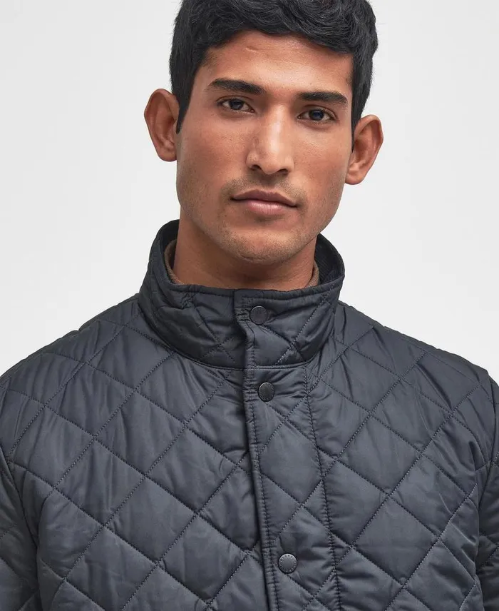 Chelsea Sportsquilt Jacket Black Men Barbour Quilted Jackets
