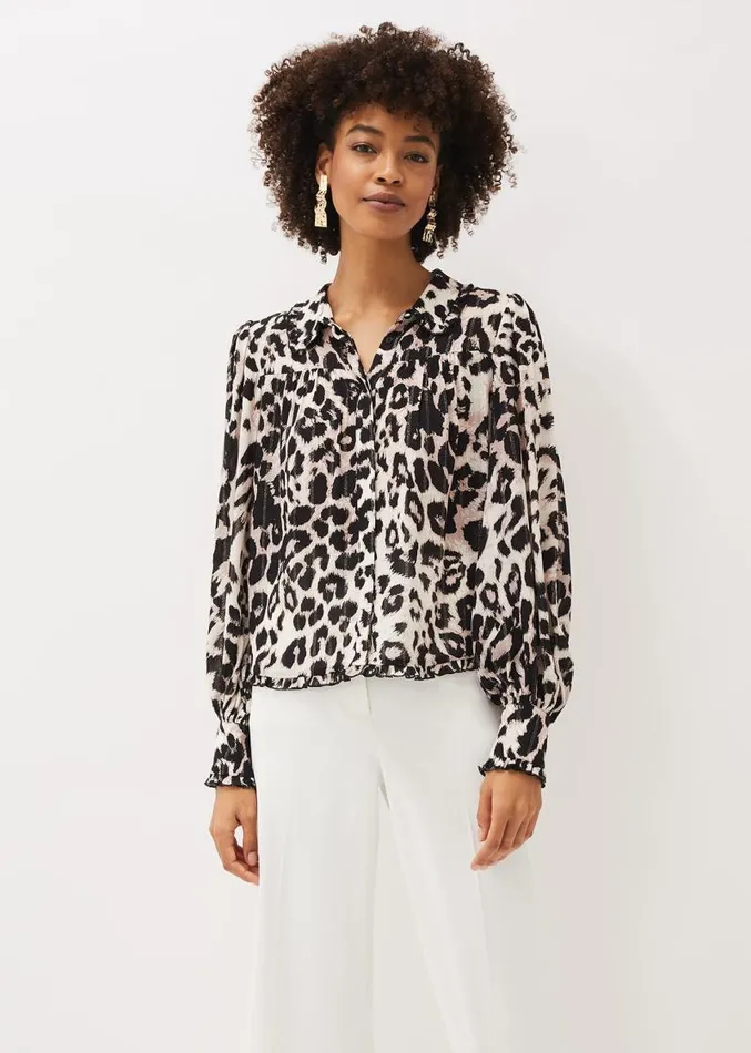 Chelsie Leopard Print Blouse Multicoloured Women Phase Eight Shirts and Blouses Chelsie Leopard Print Blouse Multicoloured Women Phase Eight Shirts and Blouses