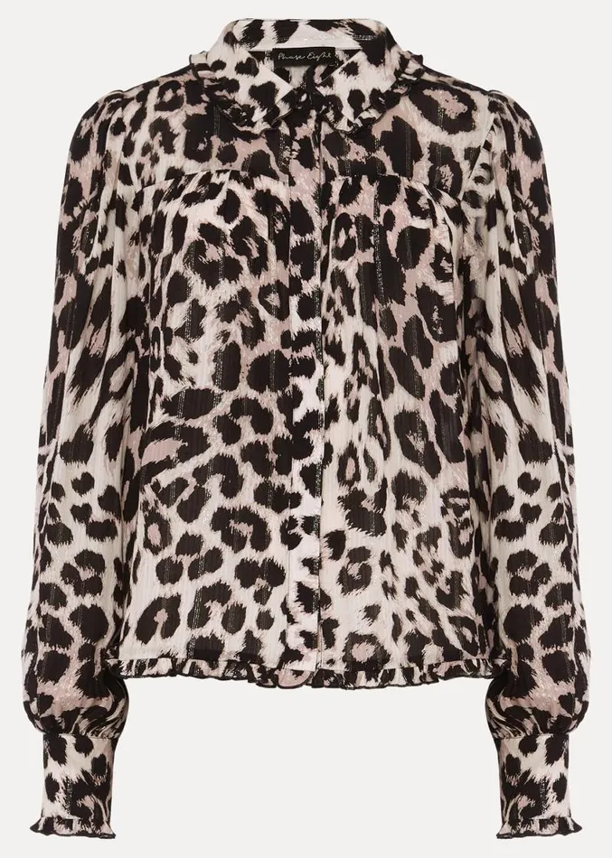 Chelsie Leopard Print Blouse Multicoloured Women Phase Eight Shirts and Blouses Chelsie Leopard Print Blouse Multicoloured Women Phase Eight Shirts and Blouses