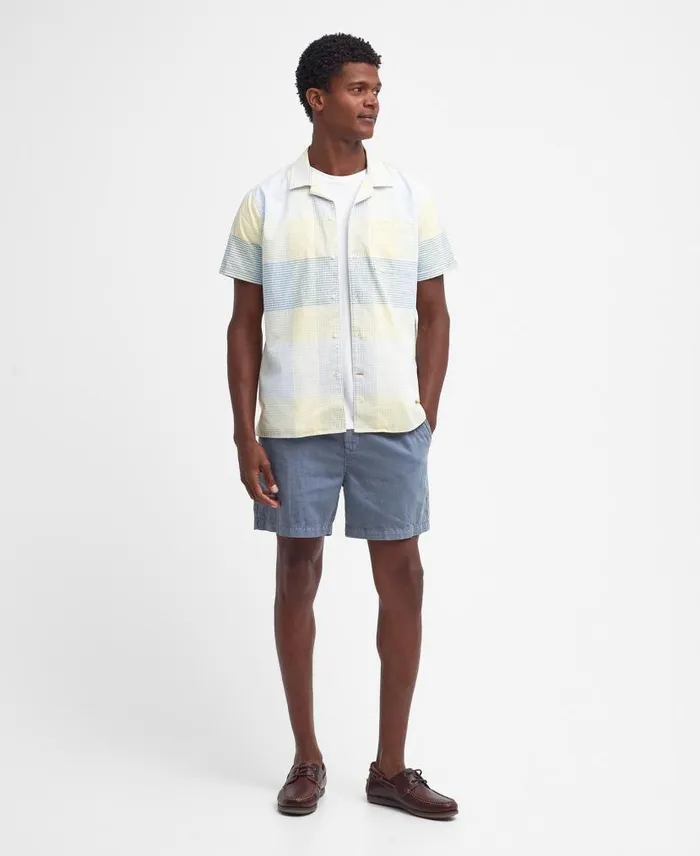 Chesil Regular ShortSleeved Shirt Lemon Men Barbour Shirts