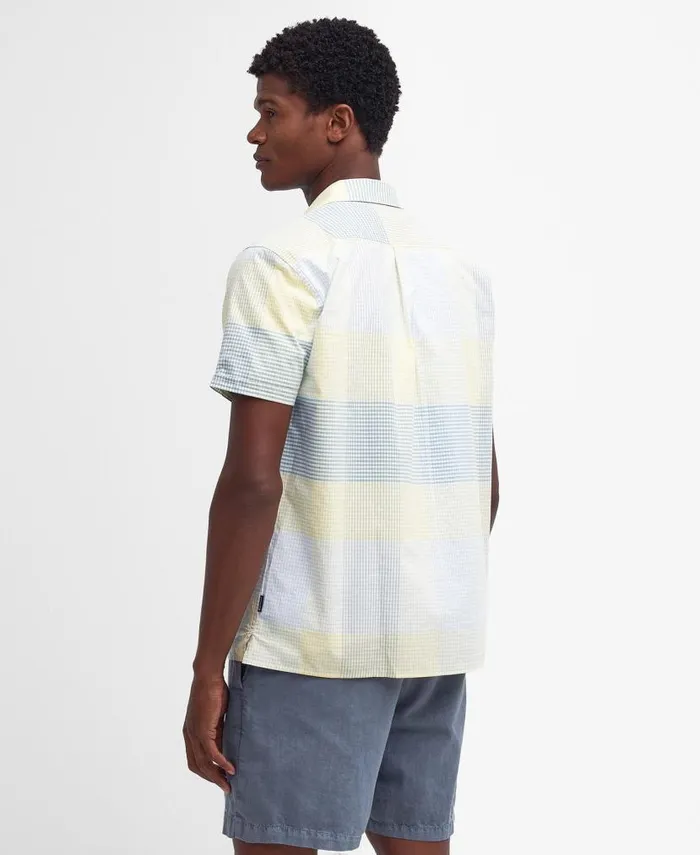 Chesil Regular ShortSleeved Shirt Lemon Men Barbour Shirts