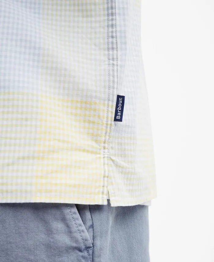 Chesil Regular ShortSleeved Shirt Lemon Men Barbour Shirts