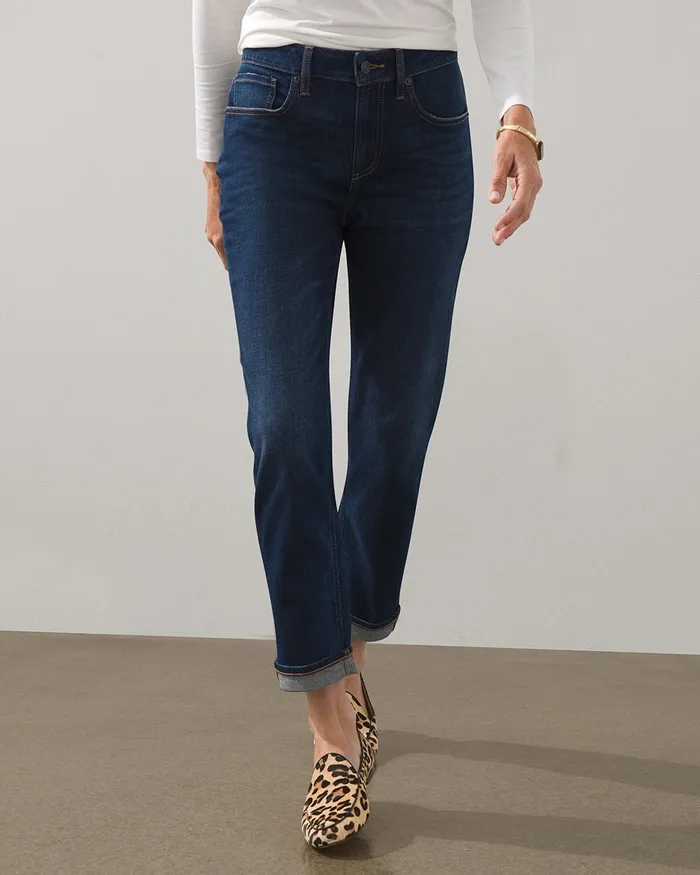 Chico039s Boyfriend Ankle Jeans Sycamore Women Jeans and Denim
