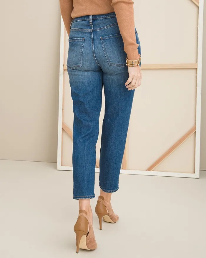 Chico039s Boyfriend Ankle Jeans Sycamore Women Jeans and Denim