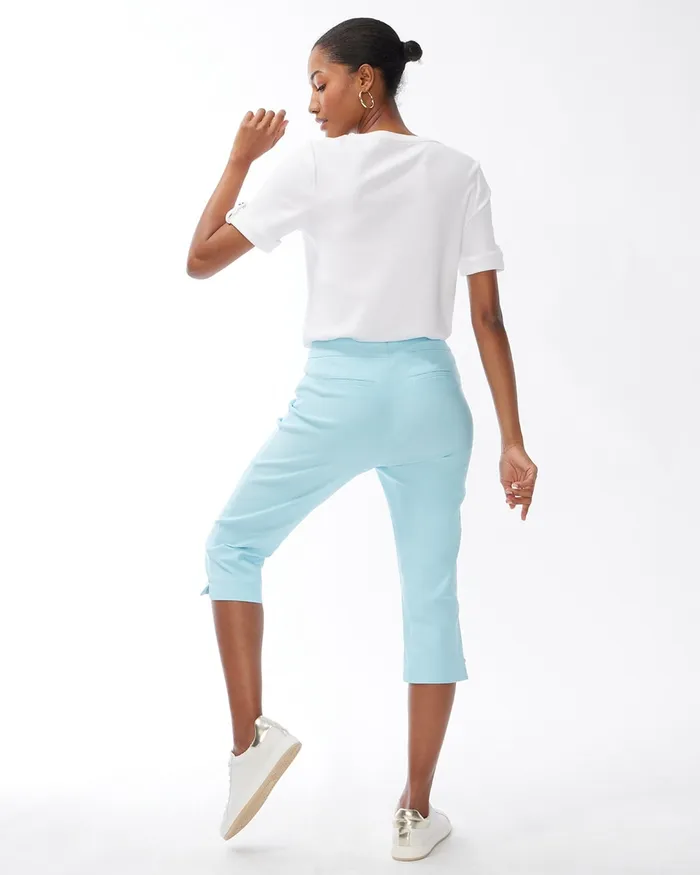 Chico039s Brigitte Rivet Capris Botanic Berry Women Pants