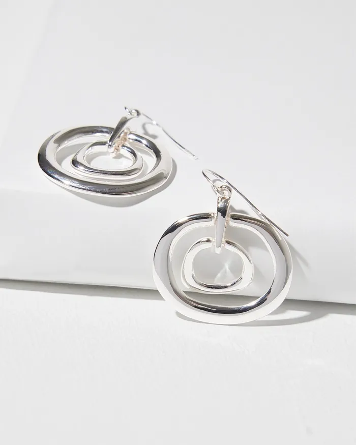 Chico039s Eccentric Earrings Silver Women Earrings