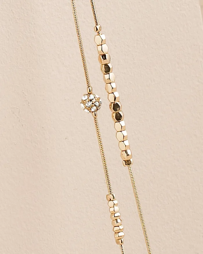 Chico039s Hexie MultiStrand Necklace Gold Women Necklaces