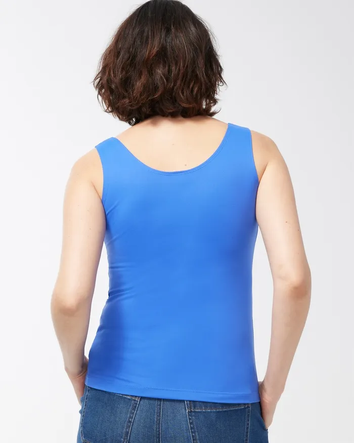 Chico039s Microfiber Tank Amparo Blue Women Tops
