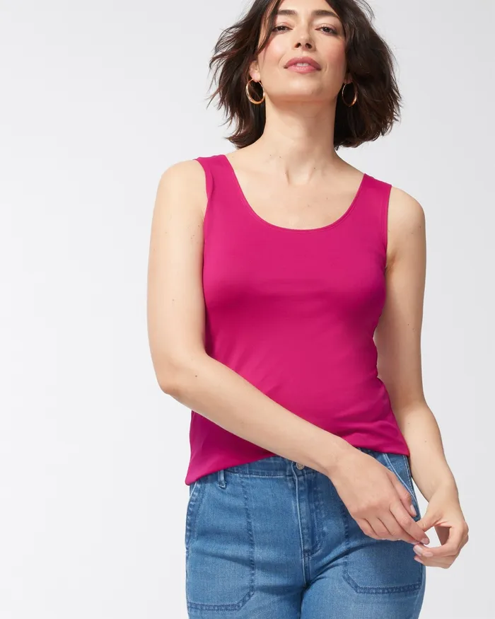 Chico039s Microfiber Tank Botanic Berry Women Tees