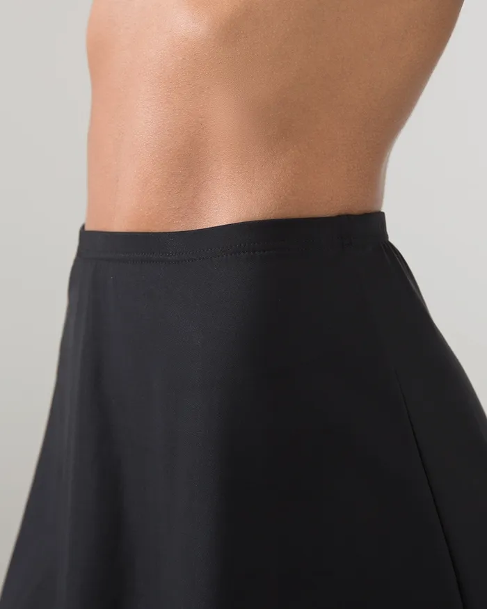 Chico039s Miraclesuit Skirted Bottom Black Women Swim