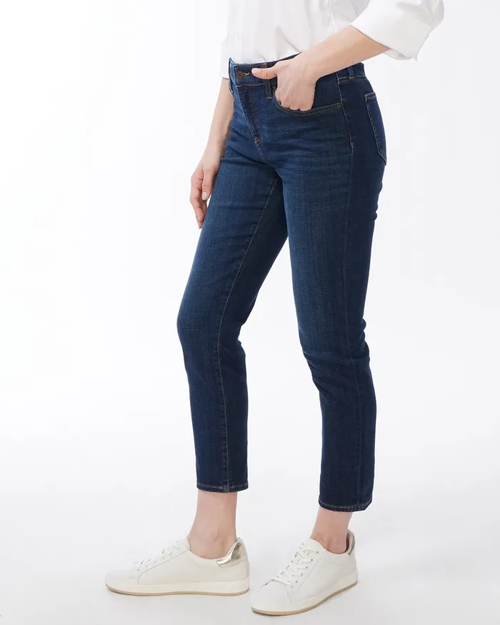 Chico039s So Slimming Girlfriend Ankle Jeans Venus Indigo Women Jeans and Denim