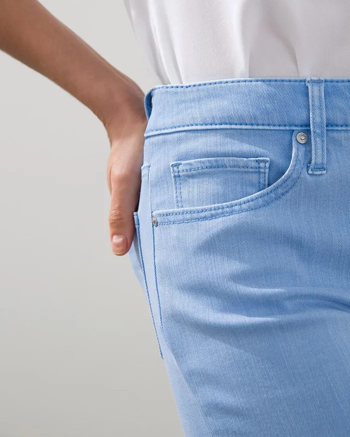 Chico039s So Slimming Girlfriend Shorts Wisteria Blue Women Shorts