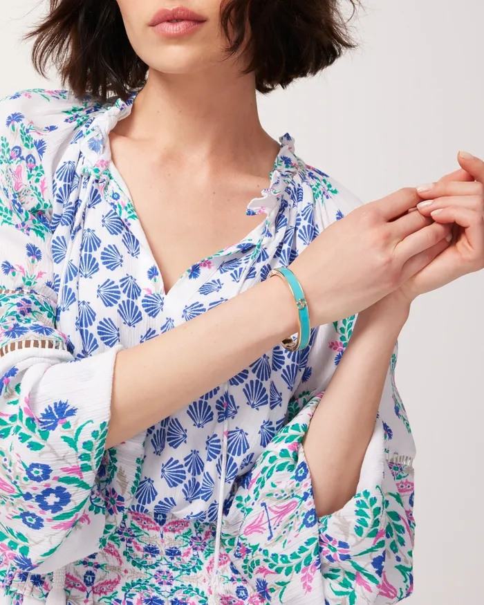 Chico039s Turq Enamel Bracelet Turq Women Bracelets
