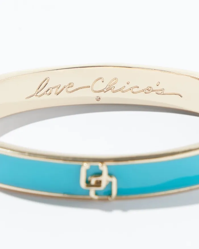 Chico039s Turq Enamel Bracelet Turq Women Bracelets