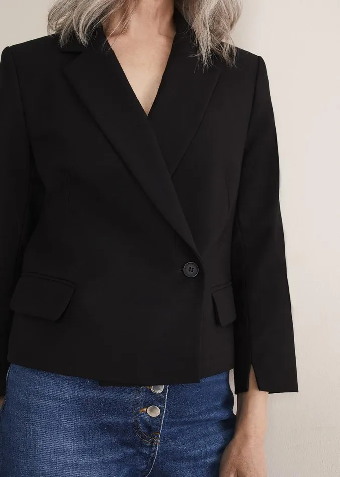 Christine Black Blazer Black Women Phase Eight Jackets