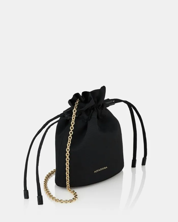 Christy Mini Pouch Black Women Aquazzura Mini Bags
