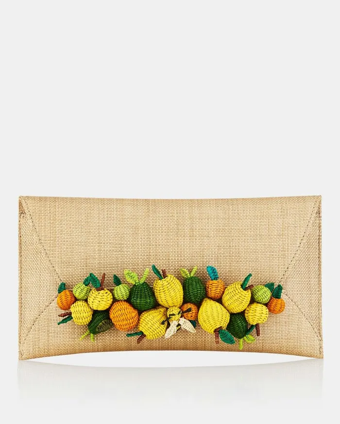Citrus Punch Clutch Beige Women Aquazzura Clutch Bags Citrus Punch Clutch Beige Women Aquazzura Clutch Bags