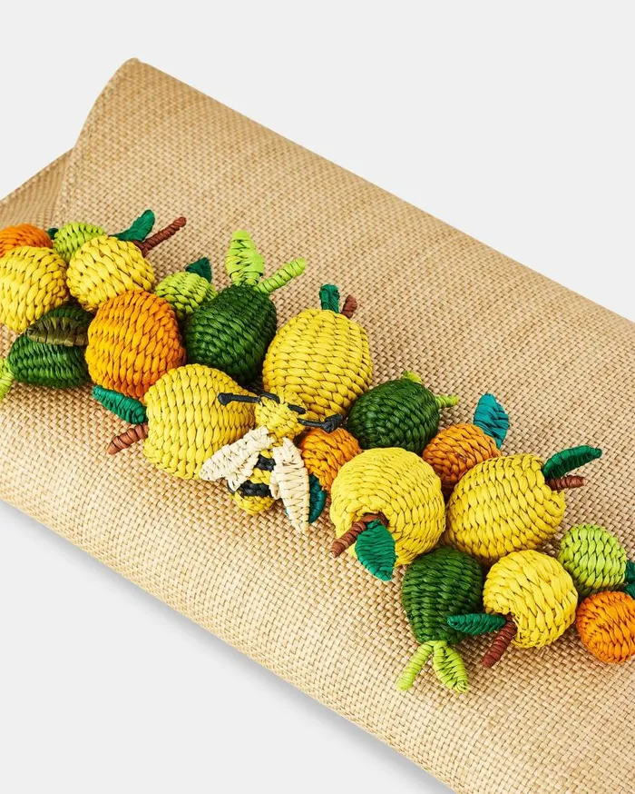 Citrus Punch Clutch Beige Women Aquazzura Clutch Bags Citrus Punch Clutch Beige Women Aquazzura Clutch Bags
