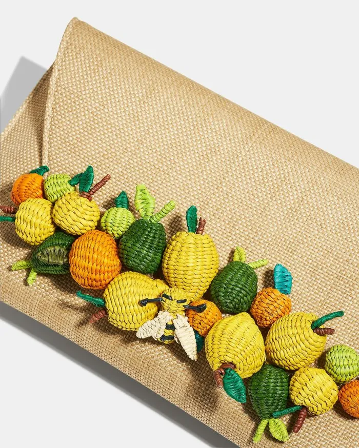 Citrus Punch Clutch Beige Women Aquazzura Clutch Bags Citrus Punch Clutch Beige Women Aquazzura Clutch Bags