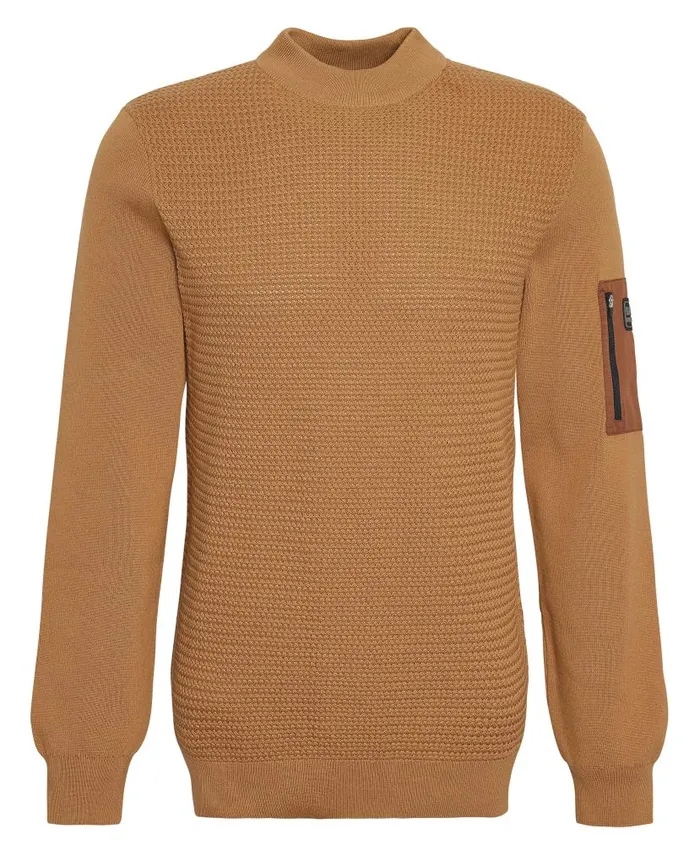 Clayton CrewNeck Jumper Desert Men Barbour Jumpers