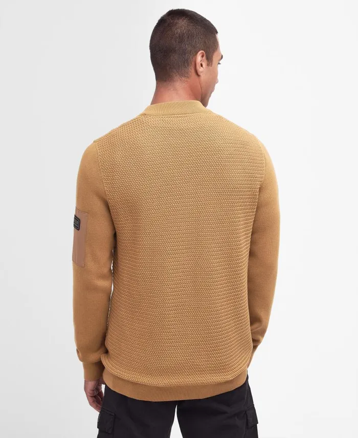 Clayton CrewNeck Jumper Desert Men Barbour Jumpers