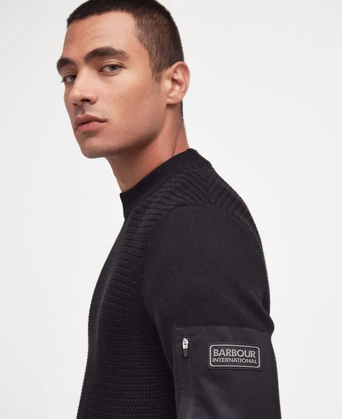 Clayton CrewNeck Jumper Desert Men Barbour Jumpers